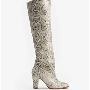 NWT Express Snakeskin Boots